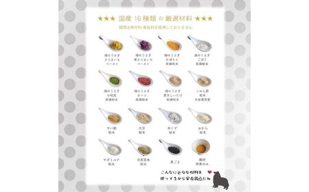 16種類の厳選材料で作った「わんこのおやつ」3個セット 保存料 添加物 不使用【畑のうさぎ株式会社】[AXCG004]