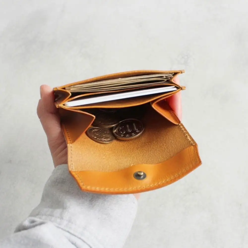 tanikoオリジナル セカンド財布（黒）《厚真町》【Taniko leather】[AXAP020]