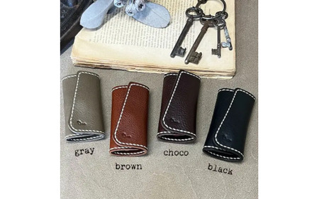 【革小物one】slim key case（スリムキーケース）ブラック BTDN064
