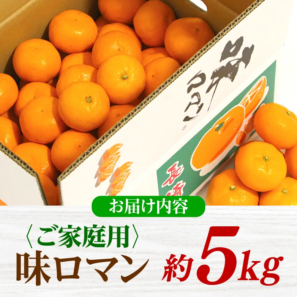 味ロマン家庭用 みかん5kg CGU001 みかん