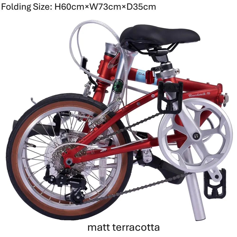 DAHON Boardwalk 16 Matt Terracotta 送料無料 全国配送離島含│自転車 完成品 組み立て不要 折りたたみ自転車 通勤 通学 サイクリング 新生活 ボードウォーク 武田産業 三重県 四日市市 ふるさと納税