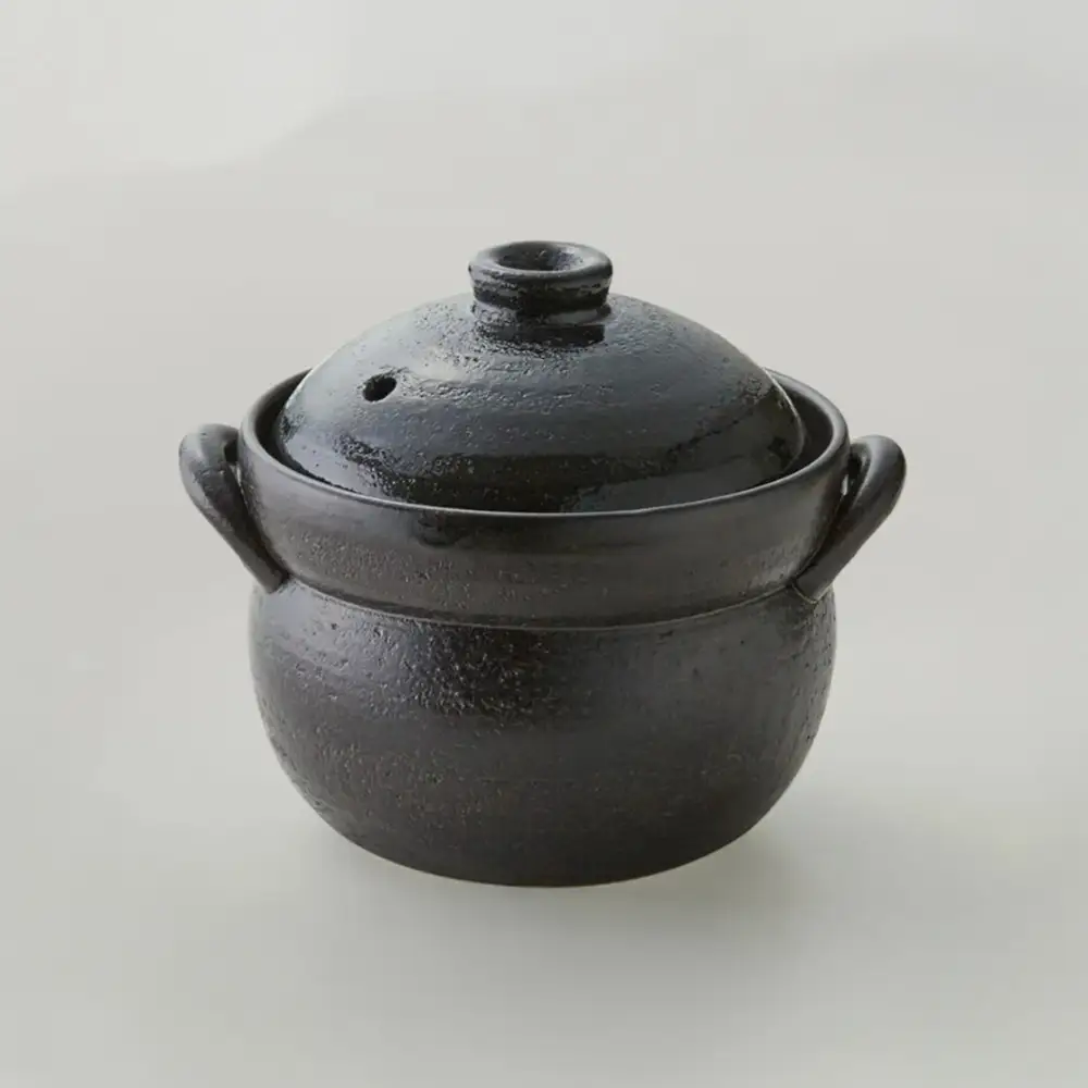 【萬古焼（ばんこやき）】ご飯鍋 ４合 （直火専用）