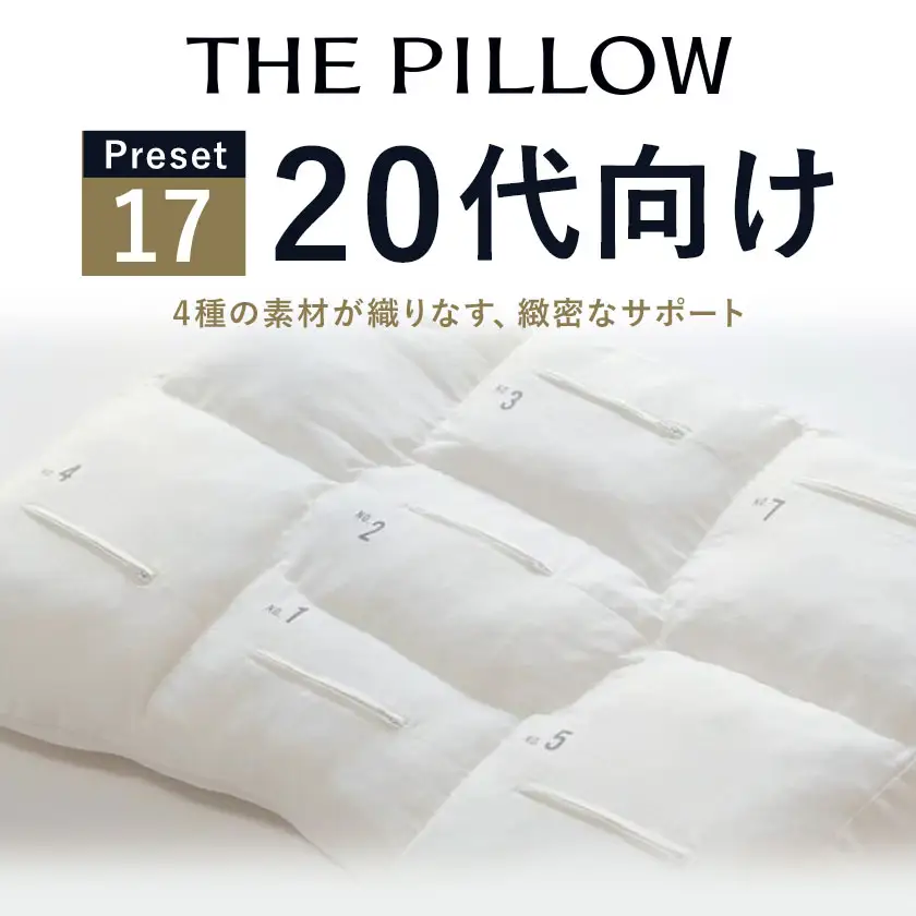 20代向けの枕 THE PILLOW Preset 17 まくら株式会社《14日以内に出荷予定(土日祝除く)》