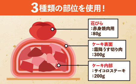 長崎和牛 特選肉ケーキ 580g[OCA105]