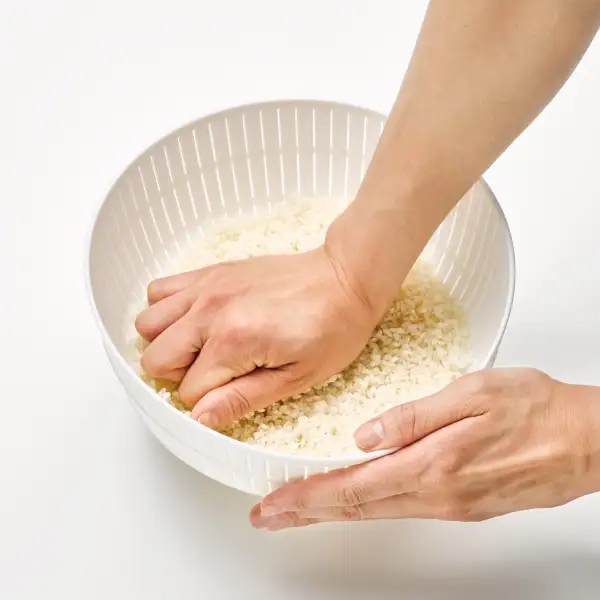 米とぎにも使える ザル ボウル 6点セット LBK-10 ベージュ ／ キッチン用品 調理器具 耐熱 重ねて収納 コンパクト ライクイット like-it 奈良県 葛城市【like021-7A】