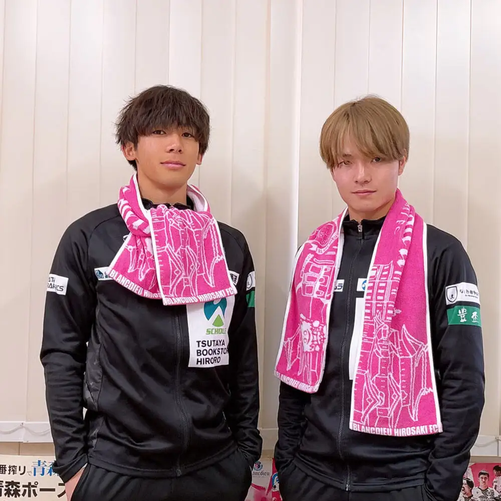 ブランデュー弘前FC オリジナルデザイン ホームタウン街並み マフラータオル