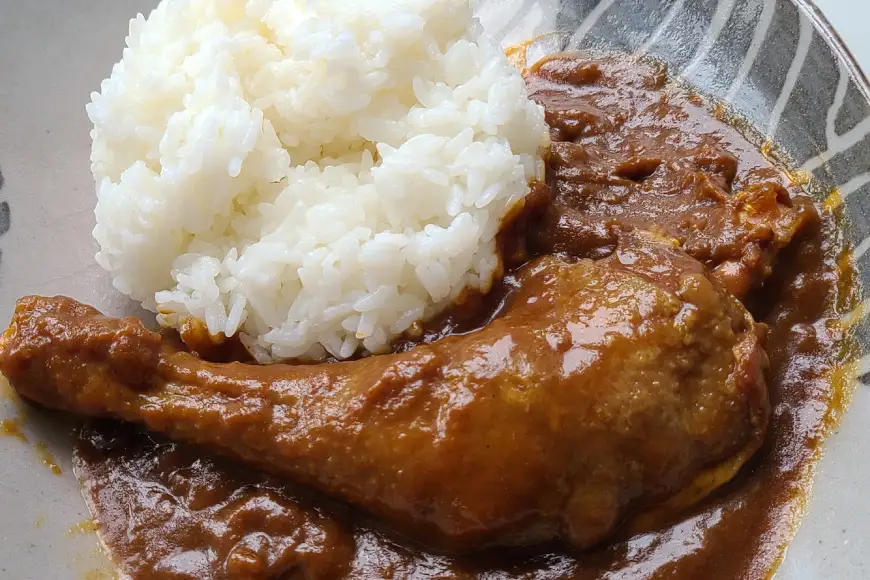 レトルト カレー 国産 骨付きモモ 1本 六ツ美のあの肉カレー 中辛 2個 計480g セット