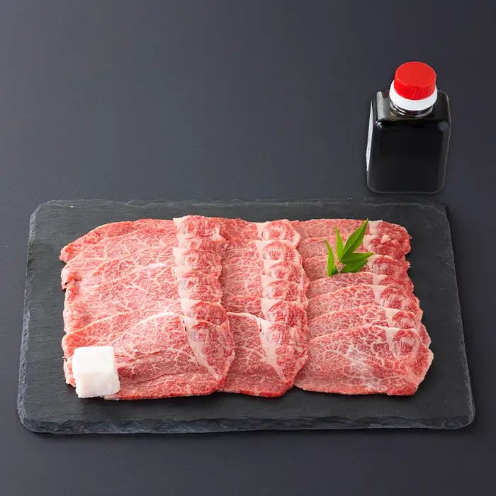 【A-050】大吉商店　近江牛 手切りヒレすき焼きセット　200g×2／計400g 　わりした付き【高島屋選定品】