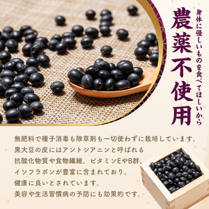 【A7128】《農薬不使用》北海道士別市産 黒大豆 (計1kg) 数量限定 国産 北海道産 道産 大豆 豆 【高松農園】