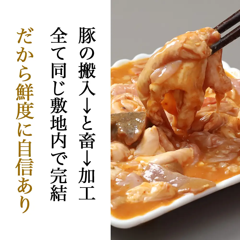 国産豚 味付き 生ホルモン ミックス(レバー入り)・白(レバーなし) 1600g (400g×各2パック) (DV047)