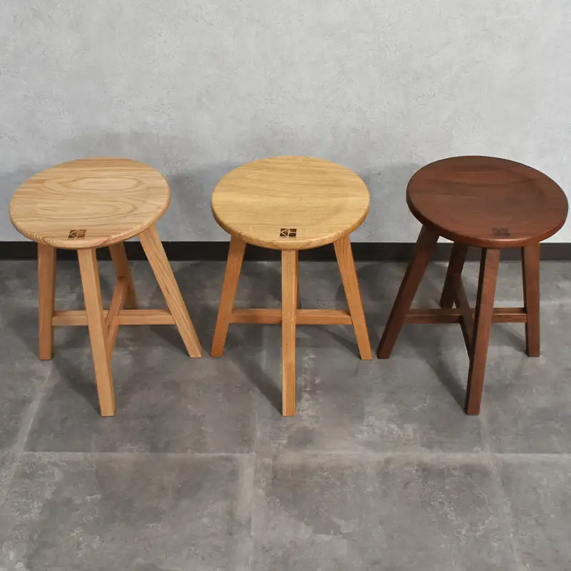北海道産ナラ材スツール O-020STO HOKKAIDO WOOD 家具 インテリア スツール F6S-691