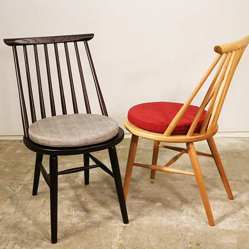 ウィンザーチェア クッション付き O-045WC+CS HOKKAIDO WOOD 家具 インテリア 椅子 いす イス クッション F6S-699