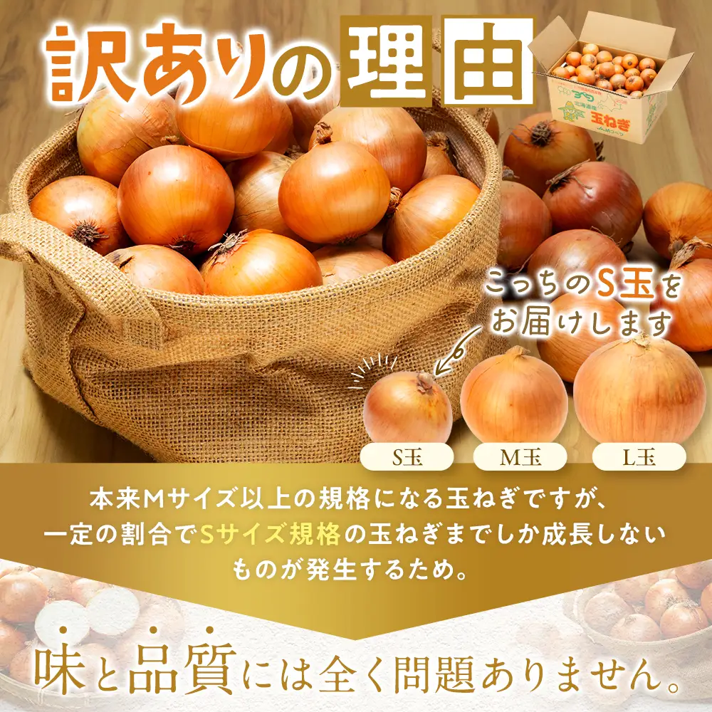 【先行受付】【訳あり】玉ねぎ S玉 5kg | わけあり 小ぶり たまねぎ タマネギ 玉葱 オニオン 大容量 甘い 国産 産地直送 サラダ向け ポトフ シチュー 煮込み 北海道 津別町 送料無料