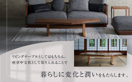 【Takayama Wood Works】センターテーブル ウォールナット+オーク | 飛騨の家具 インテリア おしゃれ テーブル おすすめ 柏木工 AM306