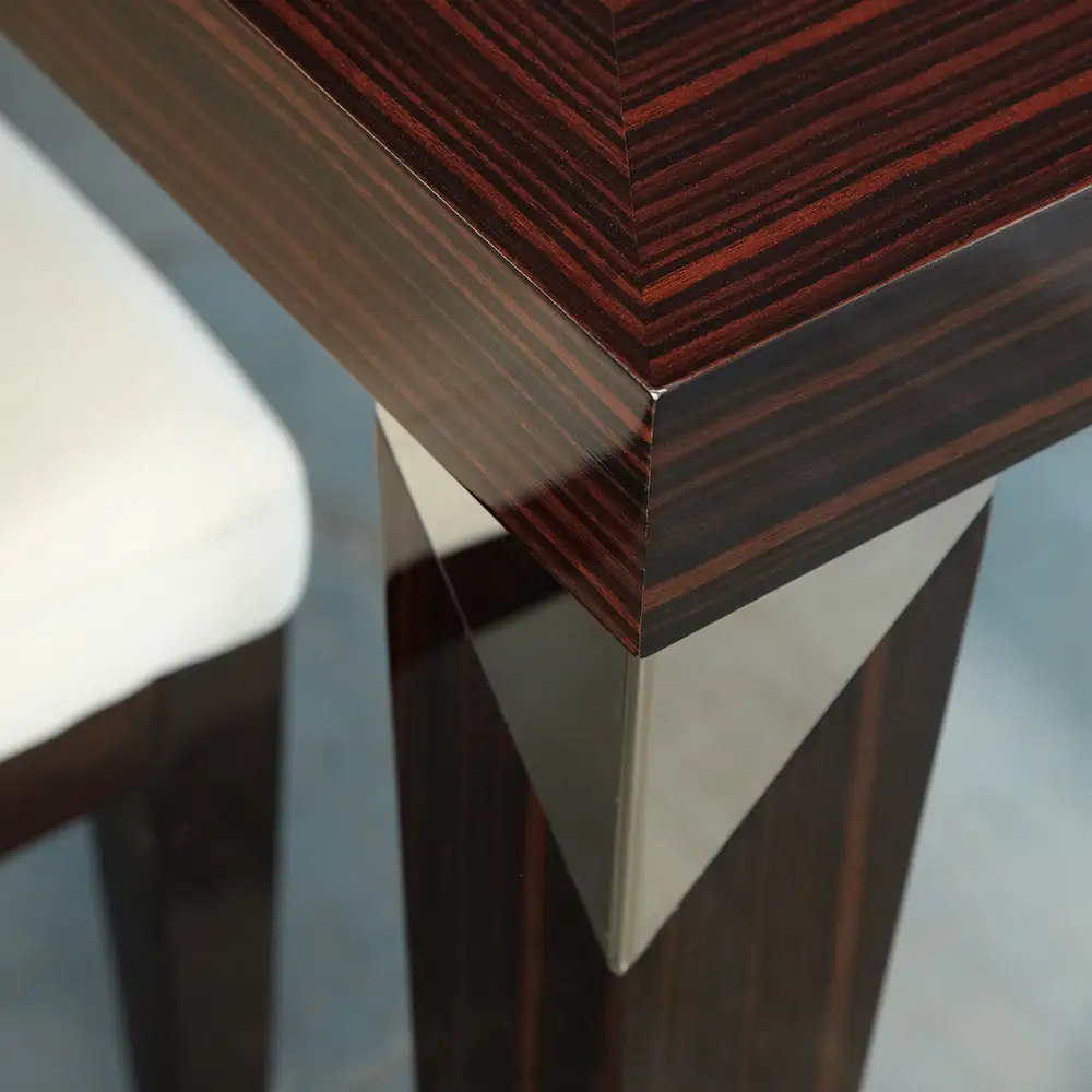 Angular Dining Table ／ 家具 アンギュラー ダイニングテーブル オリジナル家具 ブランド MATSUOKA マツオカ 松岡家具製造 高級感 上質 エレガント ラグジュアリー ワンランクアップ 洗練 ディテール 広島県 No.1146