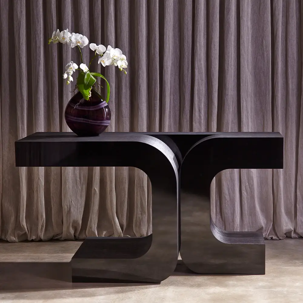 Clement Console ／ 家具 クレメント コンソール オリジナル家具 ブランド MATSUOKA マツオカ 松岡家具製造 高級感 上質 エレガント ラグジュアリー ワンランクアップ 洗練 ディテール 広島県 No.1148