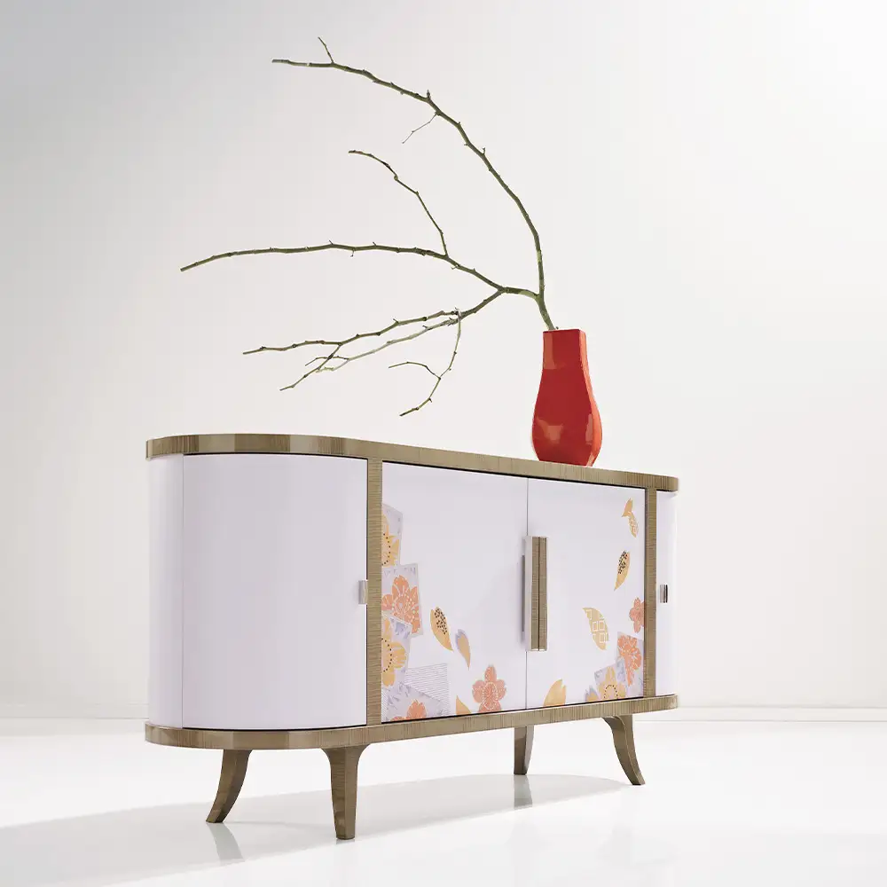 Kimono Sideboard ／ 家具 キモノ サイドボード オリジナル家具 ブランド MATSUOKA マツオカ 松岡家具製造 高級感 上質 エレガント ラグジュアリー ワンランクアップ 洗練 ディテール 広島県 No.1160
