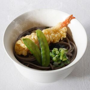 そばセット さぬき小豆島 手延冷凍調理 3種 そばセット【6食 えび天・きつね・かきあげ各2】【冷凍】