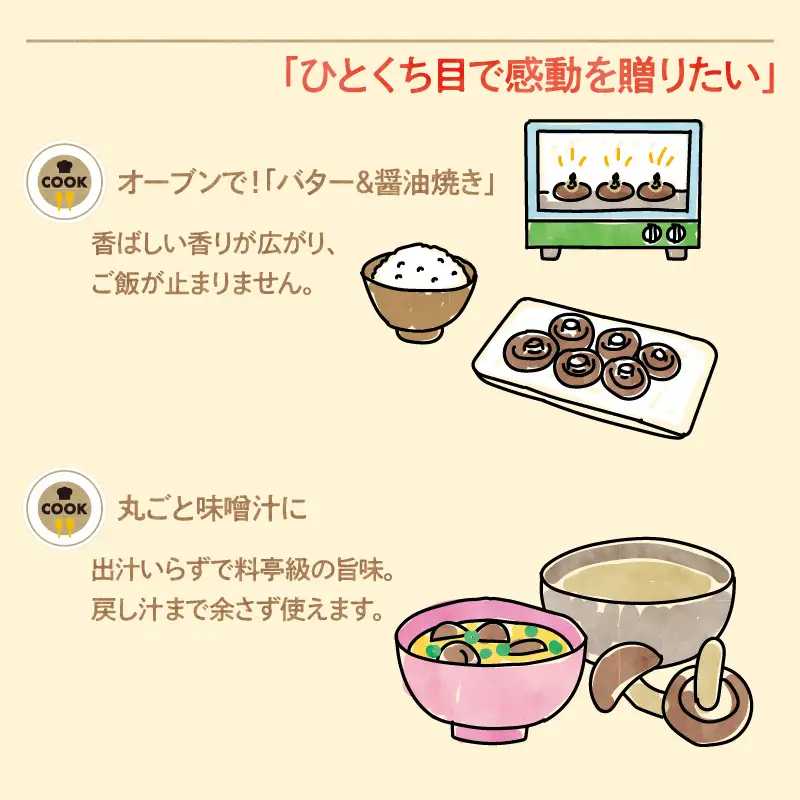 鹿児島 原木 生 しいたけ 約 500g K205-001