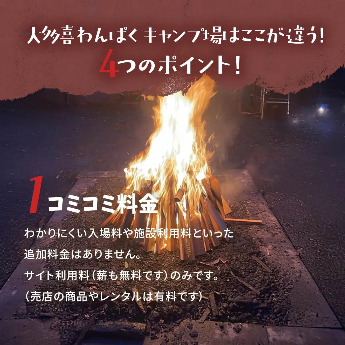 大多喜わんぱくキャンプ場1000円分利用券 W004504