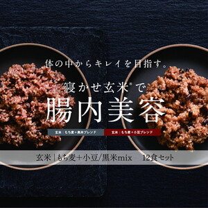 もっちりブラウンライス（寝かせ玄米※） 12食ミックスセット