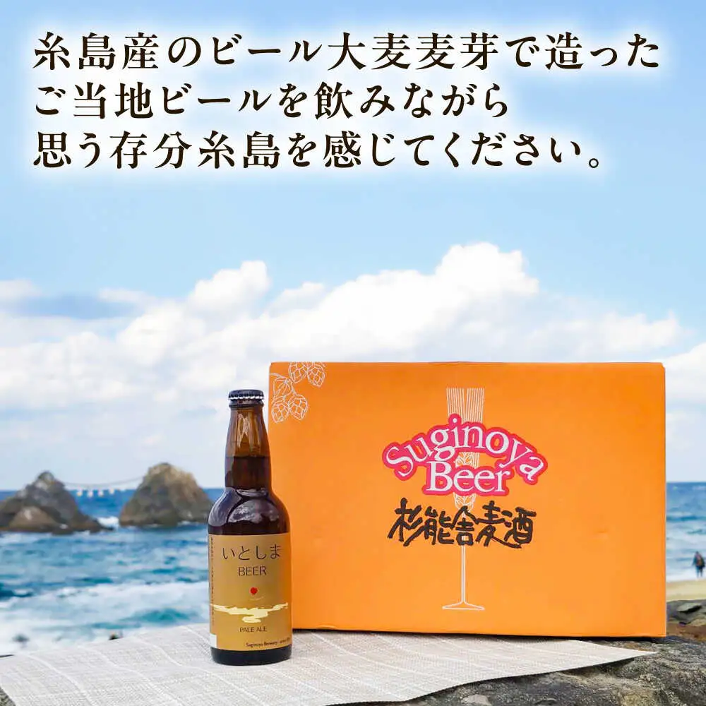 【全3回定期便】いとしまBEER (ペールエール) 330ml×6本 糸島市 / 蔵屋 クラフトビール[AUA050]