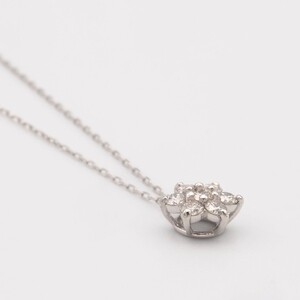 PT900/PT850 0.2ct ダイヤモンド ペンダントネックレス　FHH-019841