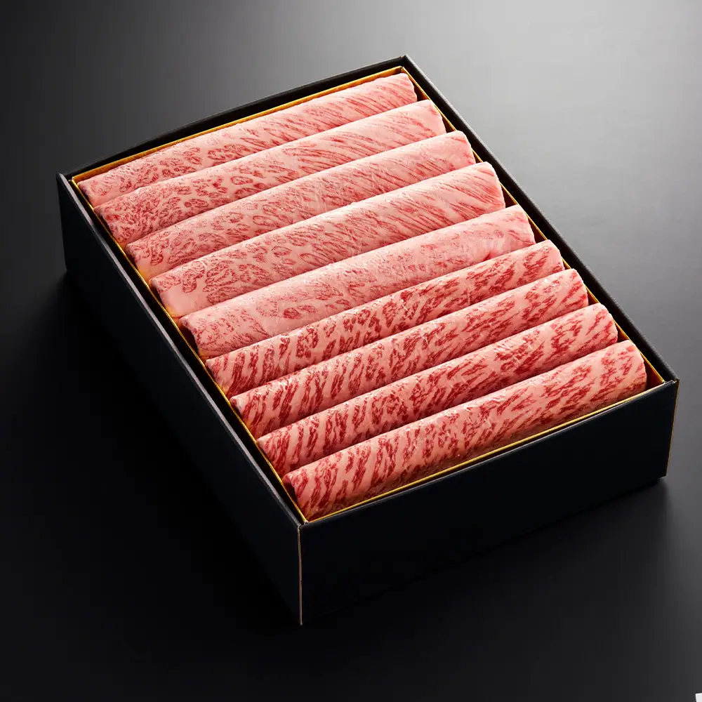 やまぐち和牛燦 すき焼き 食べ比ベセット 800g（もも・肩ローススライス各400g）（下松市） ／ 国産 牛肉 国産牛 肉 和牛 ブランド牛 No.217