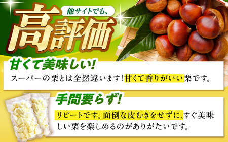 【先行予約】冷凍むき栗「日本栗」 カット500g（250g×2P） / 恵那市 / えな笠置山栗園 [AUAV006]