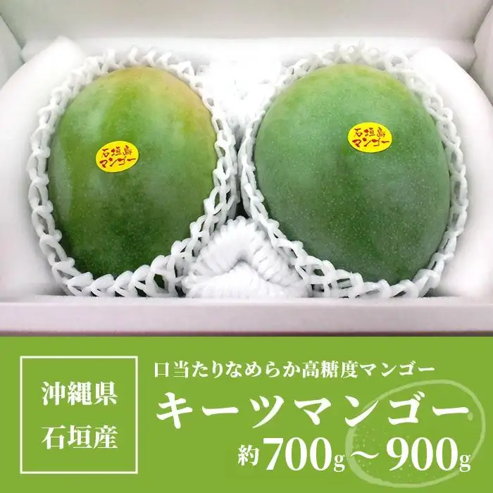＜先行予約＞ 沖縄県石垣島産 キーツマンゴー 約700～900g