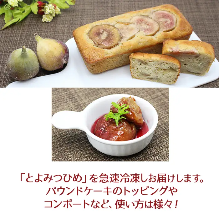 【福岡県産】冷凍とよみつひめ（イチジク) 2kg（1kg×2） 2J8-S
