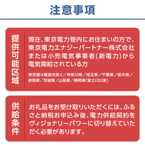 お礼の電気　北杜市から再生可能エネルギーのお届け（105,000円分） 電気 3,774kWh CO2フリー でんき 電気 地域電力 水力発電 再生可能 エネルギー お礼の電力 北杜市産 ヴィジョナリーパワー 山梨県 北杜市 [h329]