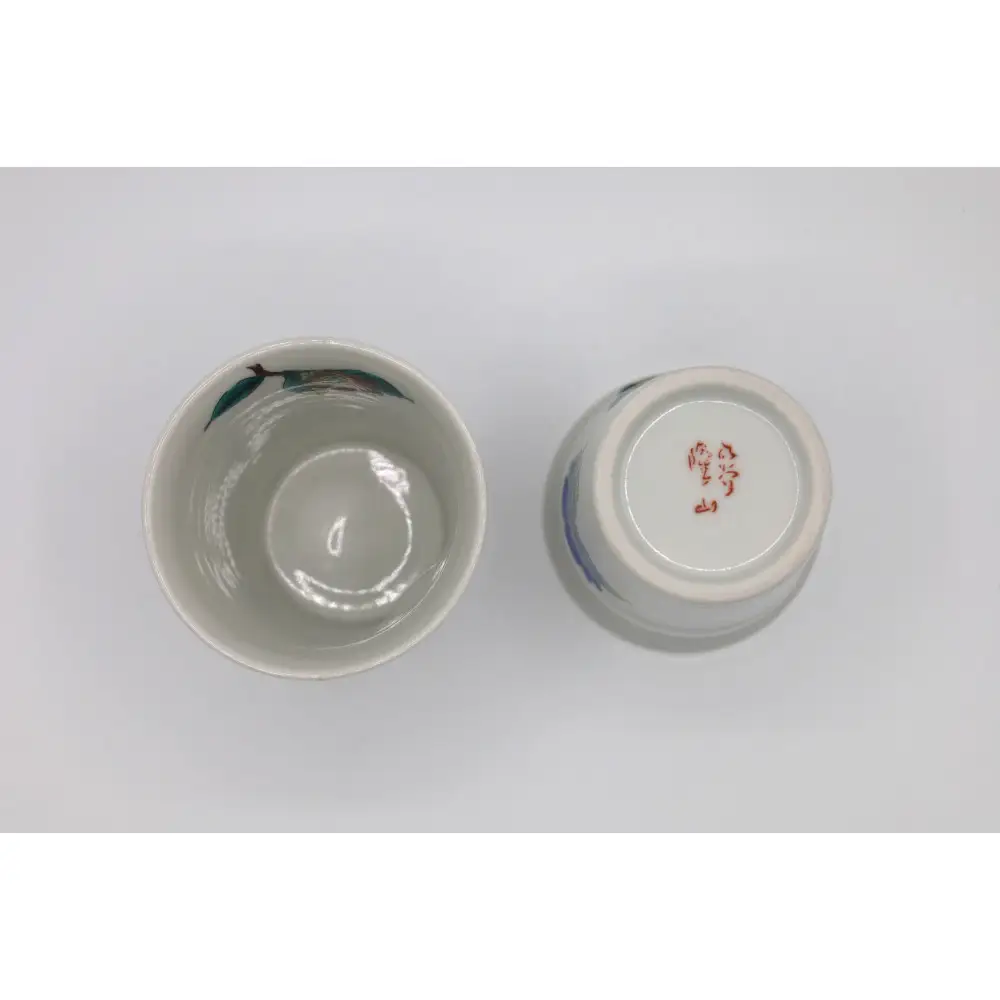 九谷焼 ペアフリーカップ・山茶花