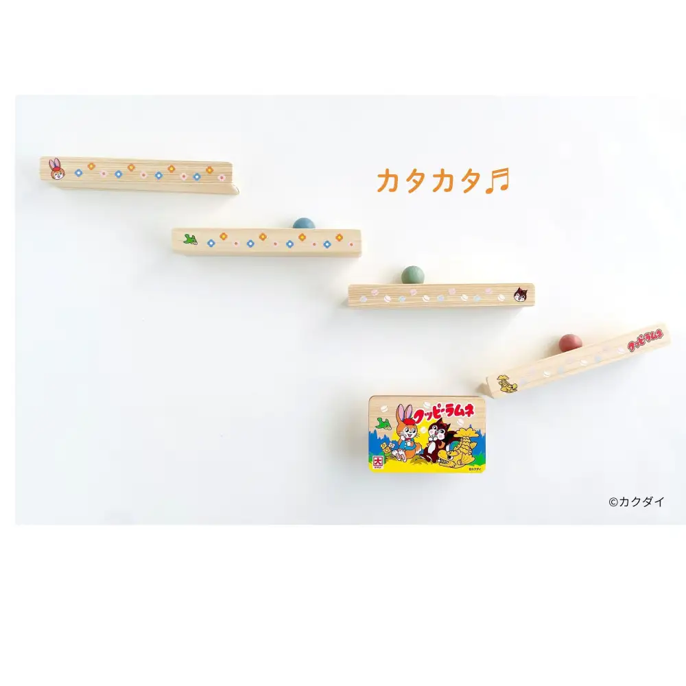 クッピーラムネ×クッコル やさしい木のレール コロコロ遊び なごや限定品 木のおもちゃ 木製玩具