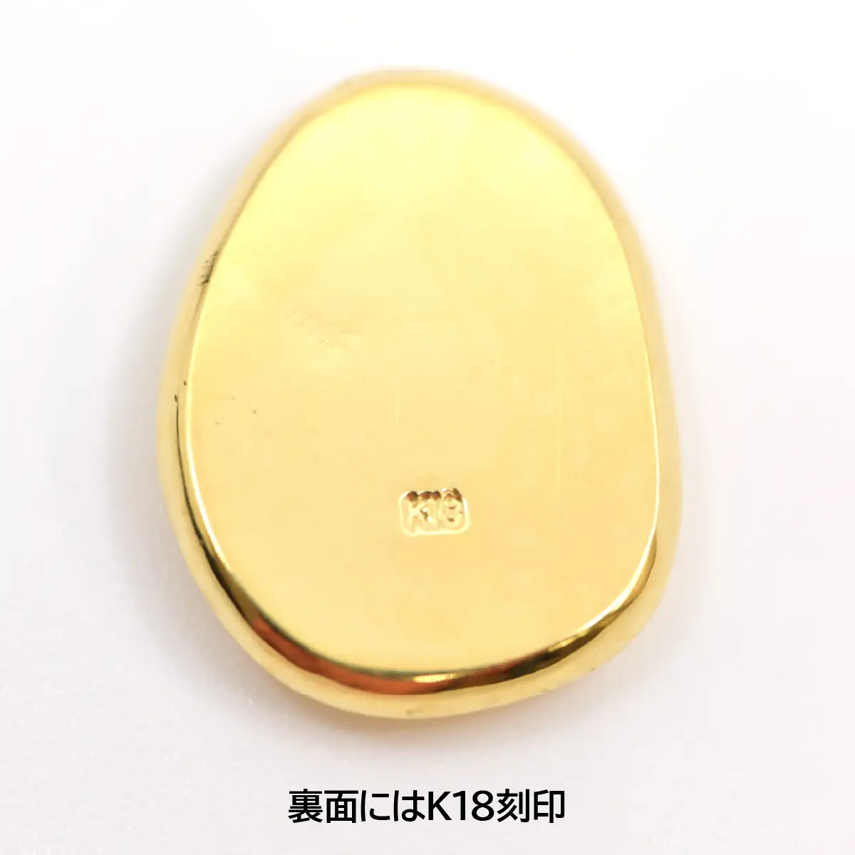 置物】18金製（K18）甲州金レプリカ 武田氏時代の貨幣『露一両金
