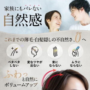 N/H ヘアファンデーション 白髪隠し 薄毛隠し ｜ 簡単 早い 自然な仕上がり 肌にやさしい スカルプ パウダー ポンポン 薄毛 白髪染め 男性 女性 生え際 根元 分け目 円形脱毛症 ボリュームアップ ブラック ブラウン 黒 茶 日本製