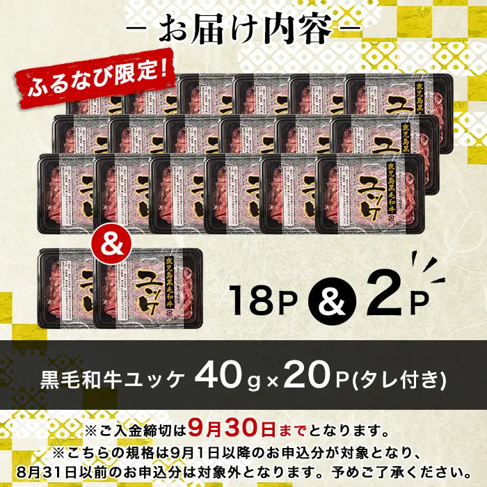 ユッケ 黒毛和牛 鹿児島県産 20人前 【LRプラスK】 i1211-C-om FN-Limited-VO