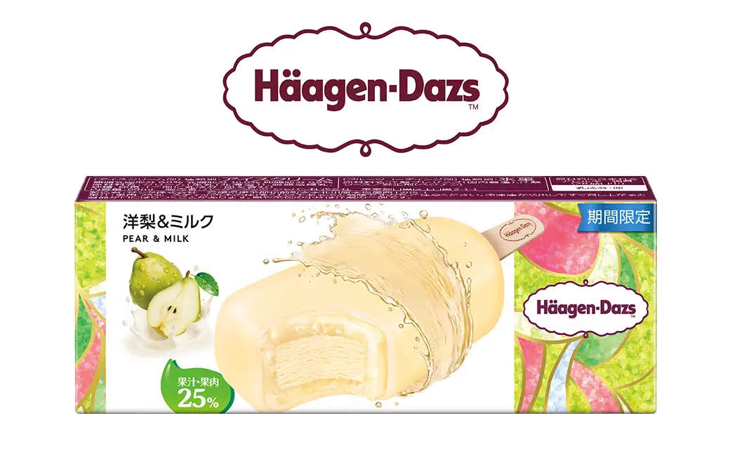 ハーゲンダッツバー 洋梨&ミルク 12本セット アイス アイスクリーム ギフト 愛媛県 【えひめの町（超）推し！（松前町）】(714-2)