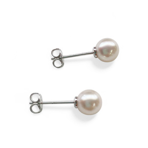 真珠 ピアス 6.5mm SV シルバー アコヤ真珠 アクセサリー ファッション akoya パール フォーマル カジュアル プレゼント ギフト 贈り物 贈答品 お祝い 誕生日 記念日 冠婚葬祭 慶事 弔事 結婚式 卒業式 入学式 国産 三重県 伊勢 志摩 南伊勢町 / パールシルバーピアス6.5mm