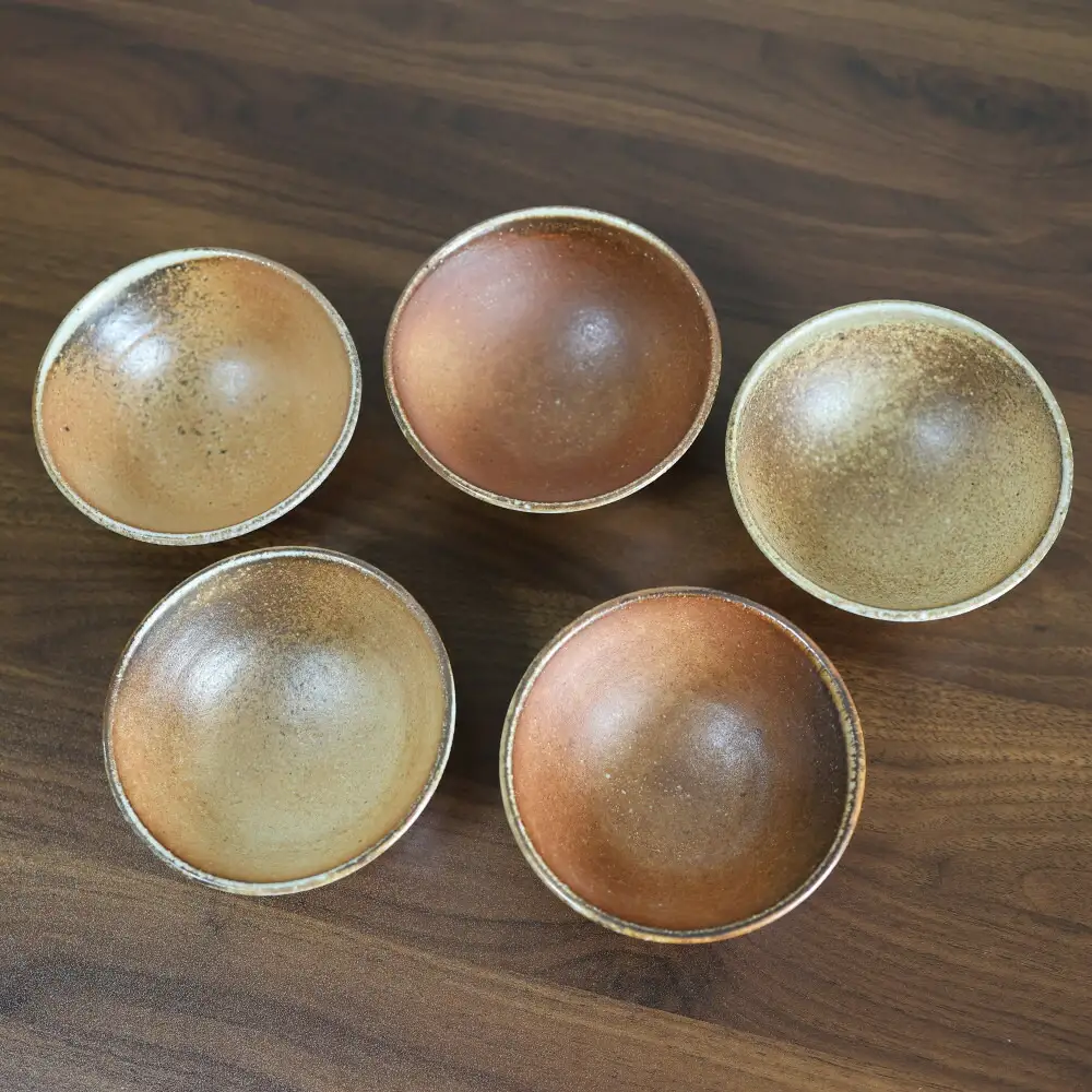 【信楽焼 土の子窯皆川陶房】飯碗 穴窯焼成