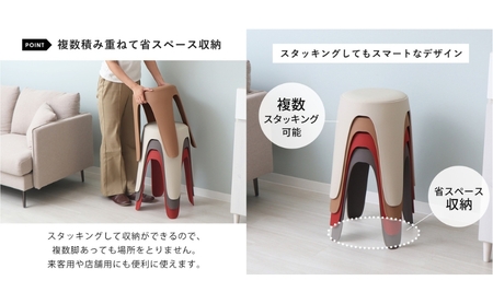 椅子 スタッキングスツール circh(サーチ) 1脚 選べるカラー スタッキング チェア スツール スタッキングチェア 丸椅子 丸 腰掛け椅子 腰掛け 背もたれなし キャスターなし 重ねる インテリア 家具 シンプル おしゃれ 兵庫 兵庫県 小野市 マダーレッド