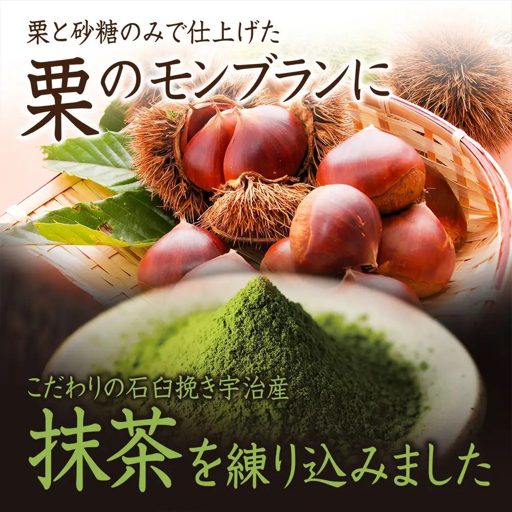 箱入りモンブラン 抹茶 スイーツ 栗 京都 吟匠庵 モンブラン