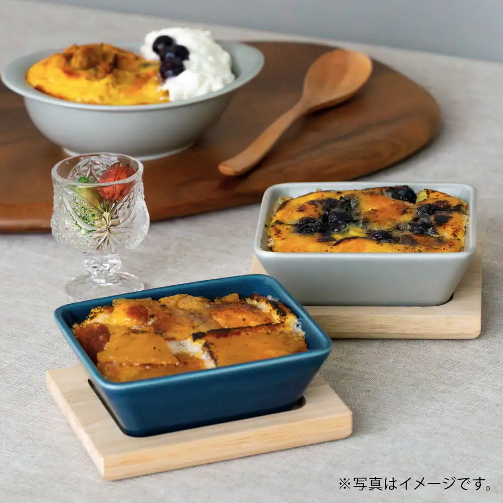 【波佐見焼】OVENWARE スクエア S〈グレー〉 2点セット【西海陶器】[OA509]