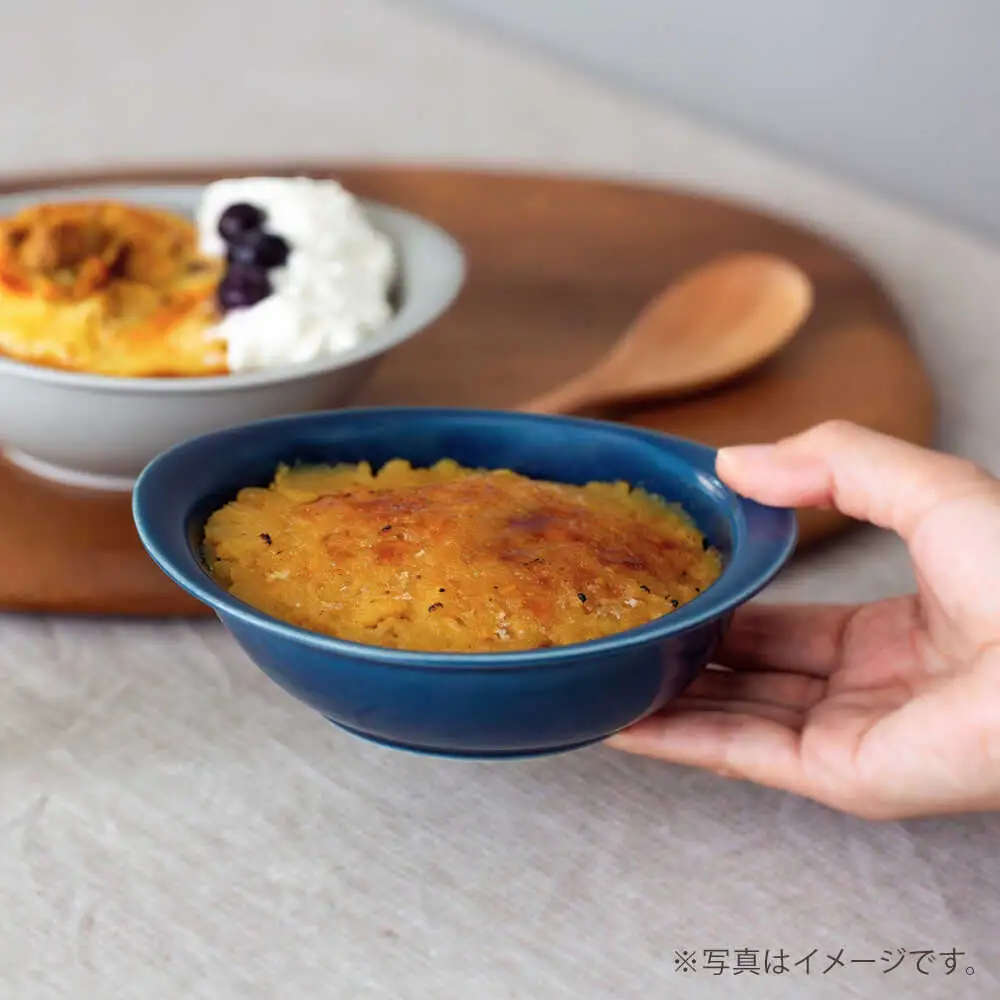 【波佐見焼】OVENWARE オーバル S〈ブルー・グレー〉2点セット【西海陶器】[OA513]