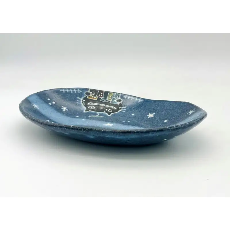 猫街の植物工場長のカレー皿 midnight【716】_HA1724