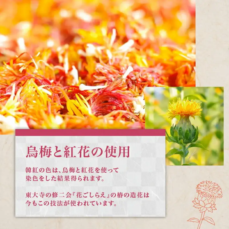 烏梅紅花染め体験 タペストリーコース 84-004