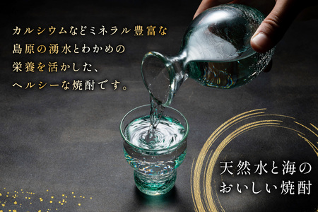 AJ631 山崎本店酒造場 わかめ焼酎 七萬石 720mL 2本