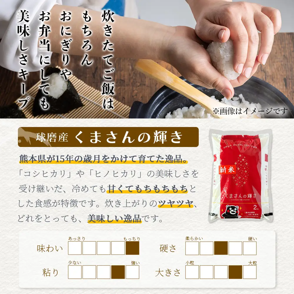 【令和7年度産 米】球磨産 くまさんの輝き 精米 2kg 白米 お米 熊本県 多良木町 036-0201