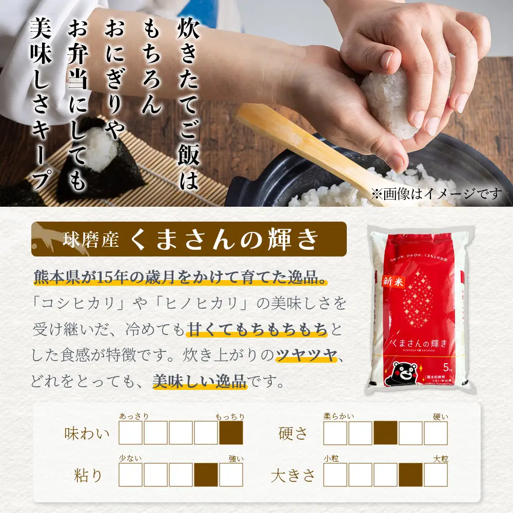 【令和7年度産 米】球磨産 くまさんの輝き 精米 5kg 白米 お米 こめ ライス 米 熊本県 多良木町 036-0203