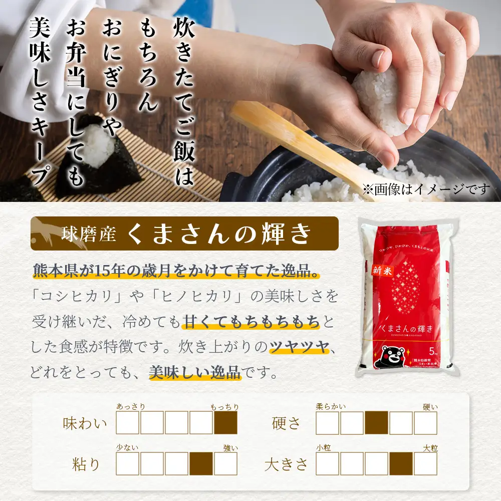 【令和7年度産 米】球磨産 くまさんの輝き 精米 10kg(5kg×2) 白米 お米 こめ ライス 米 熊本県 多良木町 036-0204